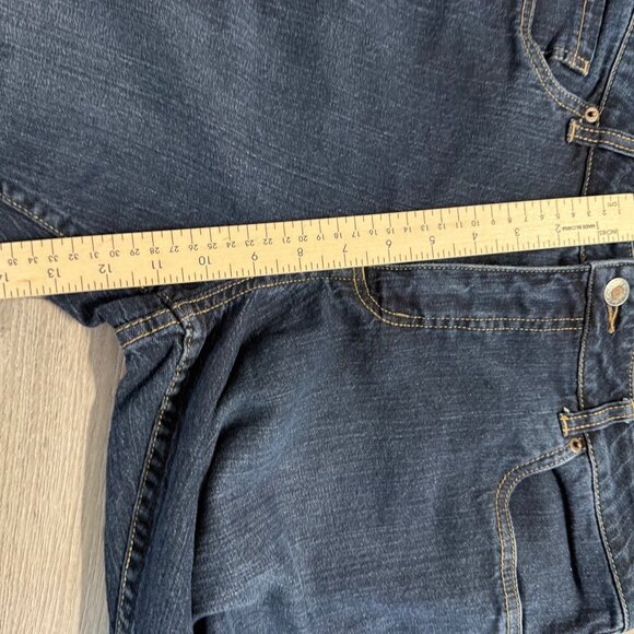 Coldwater Creek Womens Dark Wash Denim Jeans P16 Bootcut Mid Rise Stretch - Picture 10 of 13